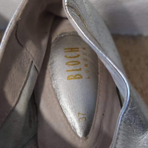 BLOCH Street Shoe Brogue/Jazz Silver Size 37 - Picture 6 of 8